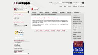IBC Bank | Secured Credit Card