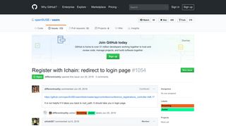 Register with Ichain: redirect to login page · Issue #1054 · openSUSE ...
