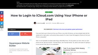 How to Login to iCloud.com Using Your iPhone or iPad - Appuals.com