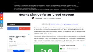 How to Sign Up for an iCloud Account - Appuals.com
