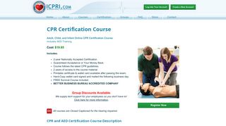CPR and AED Certification Online | Online CPR Training ... - Icpri.com