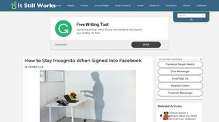 Incognito Facebook Private Mode Login And Support