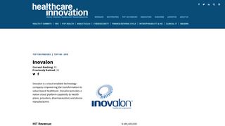 Inovalon | Healthcare Informatics 100 - Healthcare Informatics Magazine