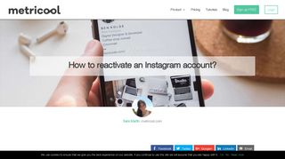 How to reactivate Instagram account? Follow this steps - Metricool