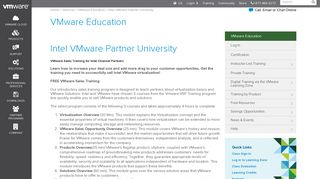 Intel VMware Partner University - MyLearn – VMware
