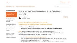 How to set up iTunes Connect and Apple Developer accounts ...