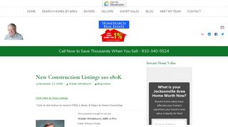 New Construction Listings 110-180K - Home Search Jacksonville NC ...