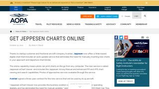 Get Jeppesen charts online - AOPA
