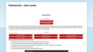 PartnerLink - John Lewis