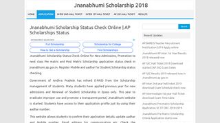 Jnanabhumi Scholarship Status Check Online | AP Scholarships Status