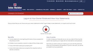 Property Owner Login | View Property ... - John Reider Properties