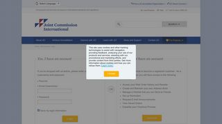 My Account - Login | Joint Commission International