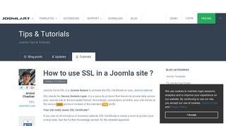 How to use SSL in a Joomla site ? | Joomla Templates and Extensions ...