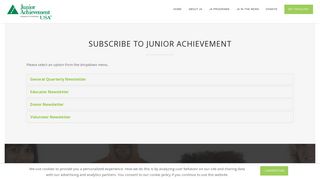 Newsletter Sign-Up | Junior Achievement USA