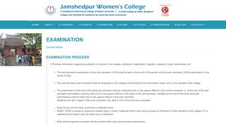 Examination - JSR Women's College