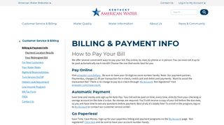 Kentucky > Customer Service & Billing > Billing & Payment Info