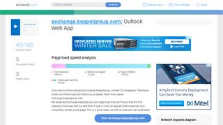 Access exchange.keppelgroup.com. Outlook Web App