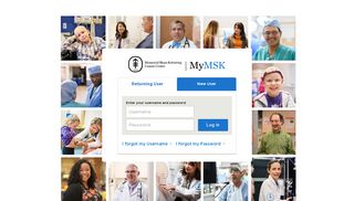 MyMSK Login page - Memorial Sloan Kettering Cancer Center