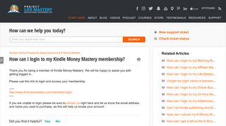 How can I login to my Kindle Money Mastery membership? : Customer ...