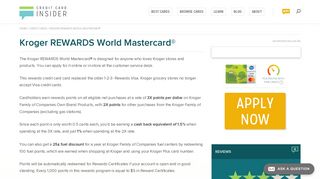 Kroger Rewards Mastercard Login and Support