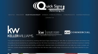 Keller Williams Realty — Quick Signs Advertising, Inc.