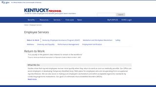 Services - KY Personnel Cabinet - Kentucky.gov
