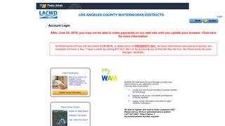 User Log In - Department of Public Works, Los Angeles County