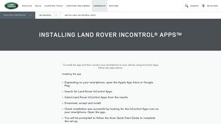 InControl Apps - Land Rover
