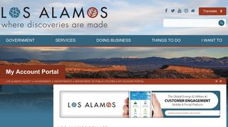 My Account Portal - Los Alamos County