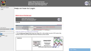 Lagos State Government EBS-RCM-Login Help - LASG EBS-RCM