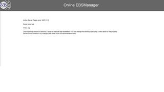 EBSManager Web Version