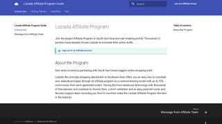 Lazada affiliate program