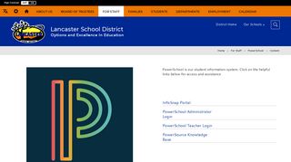 PowerSchool / Content - Lancaster School District