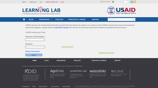 Log in | USAID Learning Lab