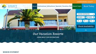 About Legacy Vacation Resorts & Our Destinations