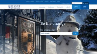 Becker College | Be the change | Worcester and Leicester, MA