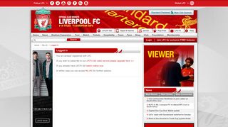 Logged In - Liverpool FC