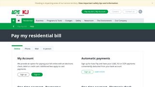 Pay my residential bill | LG&E and KU - LGE-KU.com