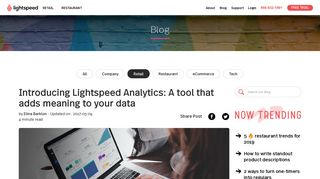 Introducing Lightspeed Analytics | Lightspeed POS