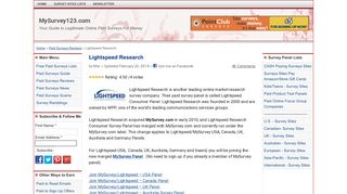 Lightspeed Research Survey Panel Review & Sign Up Links