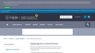 Apply for a council house - City of Lincoln Council