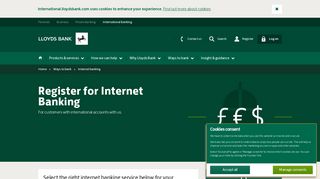 Internet banking - Lloyds International