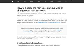 How to enable the root user on your Mac or change your root ...