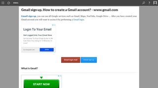 Gmail sign up, How to create a Gmail account? - www.gmail.com