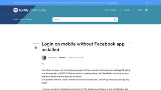 Solved: Login on mobile without Facebook app installed - The ...