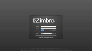 Zimbra Web Client Log In