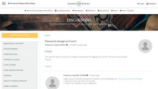 Password change on Free.fr, Post in Provence-Alpes-Côte d'Azur ...