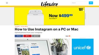 How to Use Instagram on a PC or Mac - Lifewire