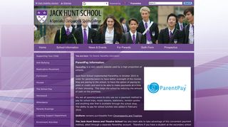Jack Hunt School - ParentPay Information