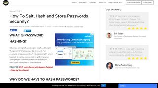 How To Salt, Hash and Store Passwords Securely? - CodeOfANinja